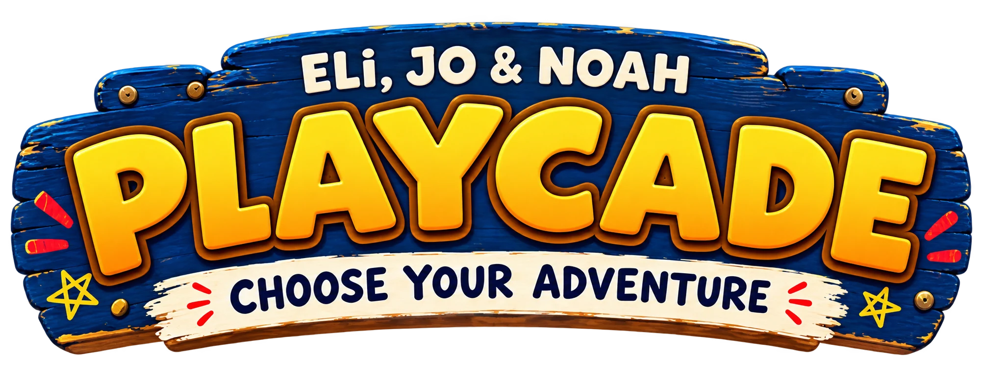 Eli, Jo and Noah Playcade — choose your adventure