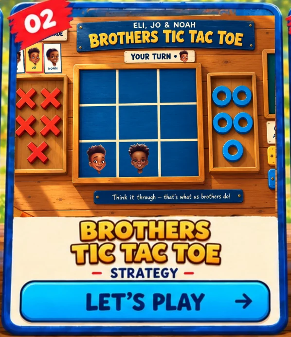 Brothers Tic Tac Toe — let's play