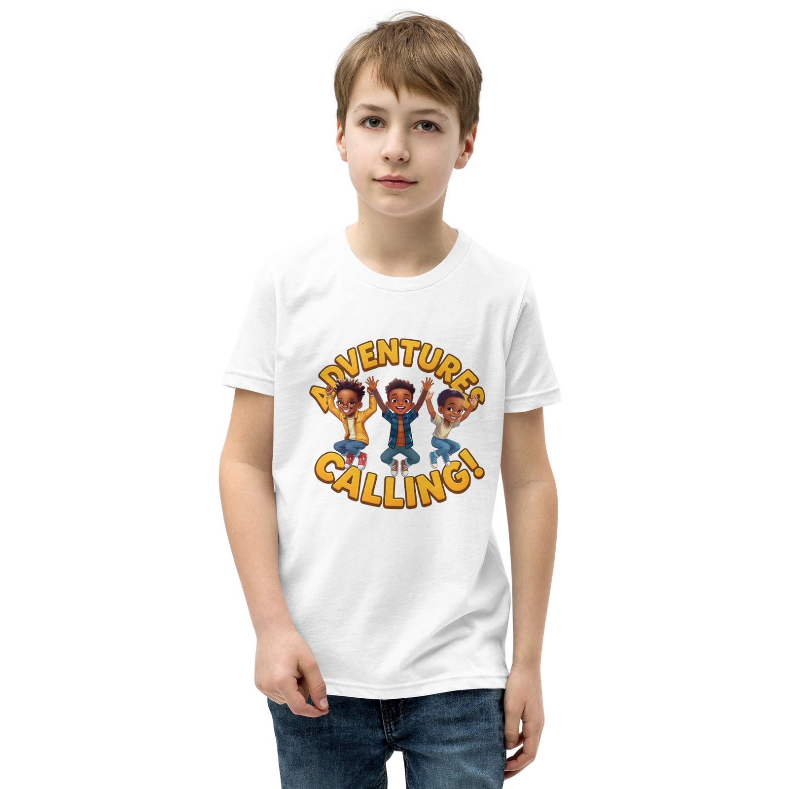 White Eli, Jo & Noah Adventure Calling T-shirt